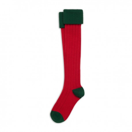 Chaussettes de chasse rouges et vertes