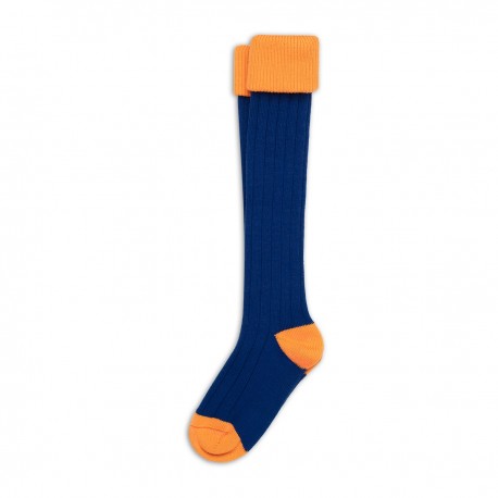 Chaussettes de chasse marine et orange