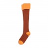Chaussettes de chasse caramel et jaune