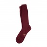 Chaussettes fines mérinos bordeaux