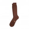 Chaussettes fines mérinos marron