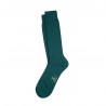 Chaussettes fines mérinos vertes