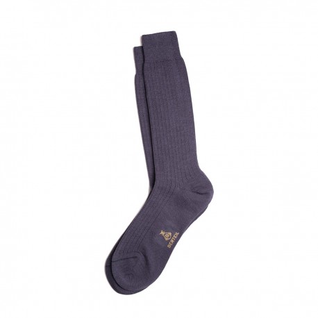 Chaussettes fines mérinos grises