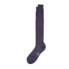 Chaussettes longues fines en mérinos anthracite