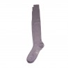 Chaussettes longues fines en mérinos souris