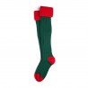 Chaussettes de chasse vert et rouge