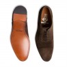 Derby marron veau velours berteil