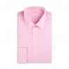 Chemise col classique unie rose