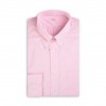 Chemise col boutonné unie rose