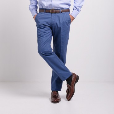 Pantalon ajusté marine