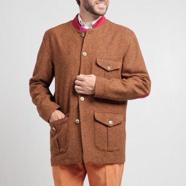 Suffolk tweed donegal fauve berteil