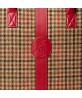 Weekender Tweed-Cuir rouge berteil