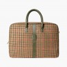 Weekender Tweed-Cuir olive Berteil