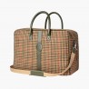 Weekender Tweed-Cuir olive Berteil