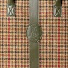 Weekender Tweed-Cuir olive Berteil