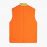 Gilet matelassé orange-olive clair
