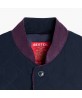 Gilet matelassé marine-prune