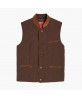 Gilet matelassé marron-tabac