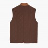 Gilet matelassé marron-tabac