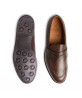 Mocassins marron froncé semelle dainiteMocassins marron froncé semelle dainite berteil