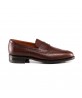 Mocassins marron froncé semelle dainite berteil