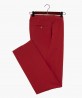 Pantalon ajusté en coton rouge berteil