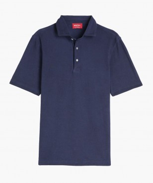 Polo en coton marine berteil