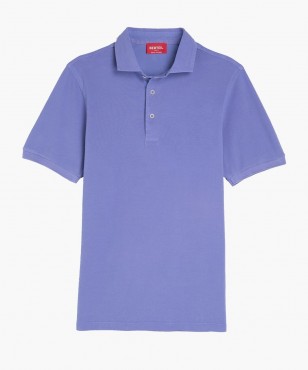 Polo en coton lavande berteil