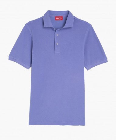 Polo en coton lavande berteil