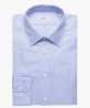 Chemise col classique gaufrée bleue Berteil