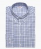 Chemise col boutonné à carreaux bleues Berteil