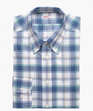 Chemise col boutonné à carreaux berteil