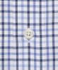 Chemise col boutonné à carreaux bleues Berteil
