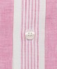 Chemise ajustée petit col à rayures roses berteil
