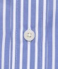 Chemise col boutonné à rayures bleues berteil