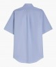 Chemisette col boutonné unie bleue