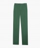 Pantalon ajusté en coton vert pomme berteil