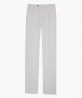 Pantalon ajusté en coton blanc berteil
