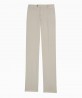 Pantalon ajusté en coton écru berteil