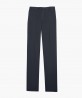 Pantalon ajusté en coton marine clair