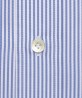 Chemise à poignets mousquetaires col classique à rayures bleues berteil