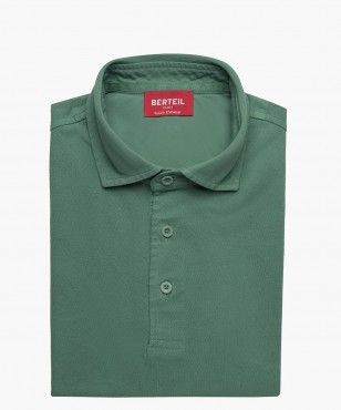 Polo en coton vert berteil