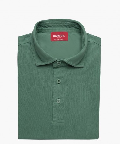 Polo en coton vert berteil
