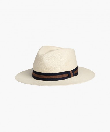 Panama naturel bandeau bicolore
