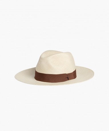 Panama naturel bandeau marron berteil