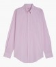 Chemise col boutonné à rayures roses berteil