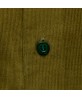 Chemise col boutoné en velours côtelé vert olive berteil