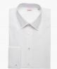Chemise mousquetaire col classique unie blanche