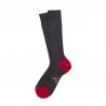 Chaussettes bicolores  fil d'ecosse anthracite