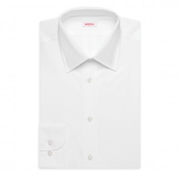 Chemise col classique unie blanche berteil